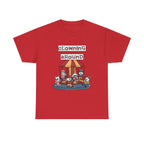 Clowning Around Novelty Printed T-Shirt 100% Cotton Weird Clown Merry Go Round Halloween Tee