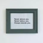 Rustic Green Framed Love Quote Print Valentine&#39;s Day Gift Friend Girlfriend Boyfriend Anniversar