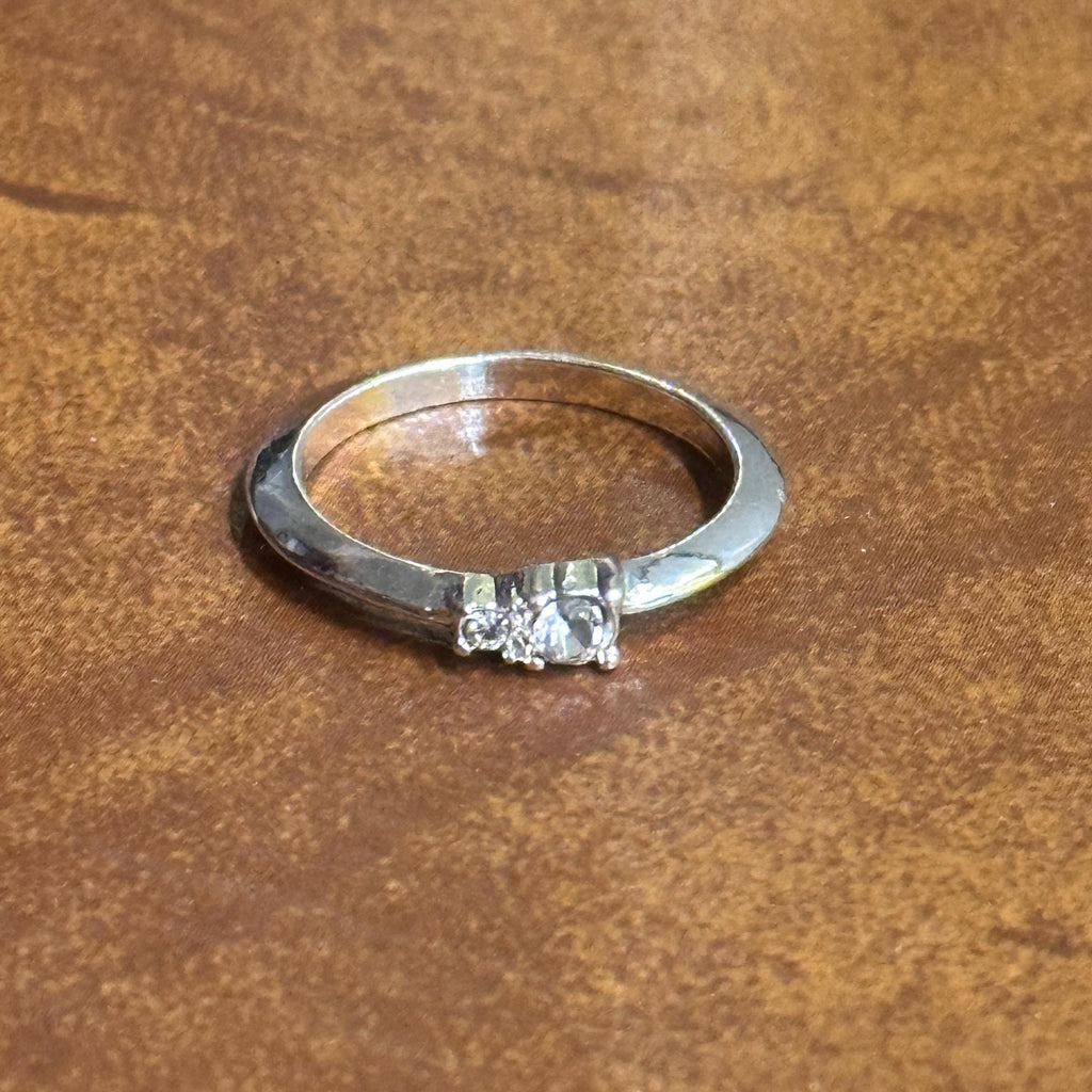 Vintage Stackable Party Ring Silver/Gold Tone Ring Bundle 3 Pieces - Sizes K 1/2 - M 1/2
