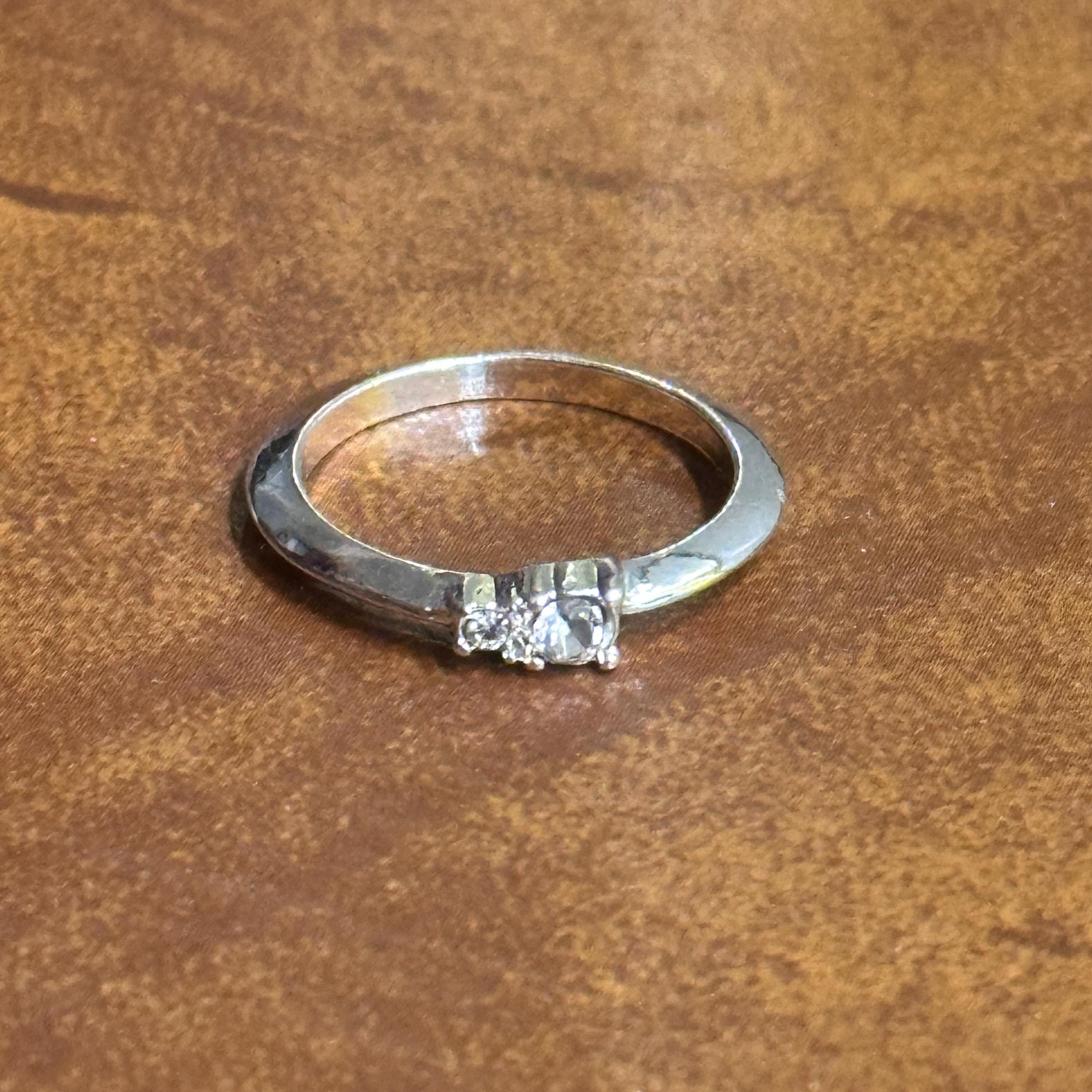 Vintage Stackable Party Ring Silver/Gold Tone Ring Bundle 3 Pieces - Sizes K 1/2 - M 1/2