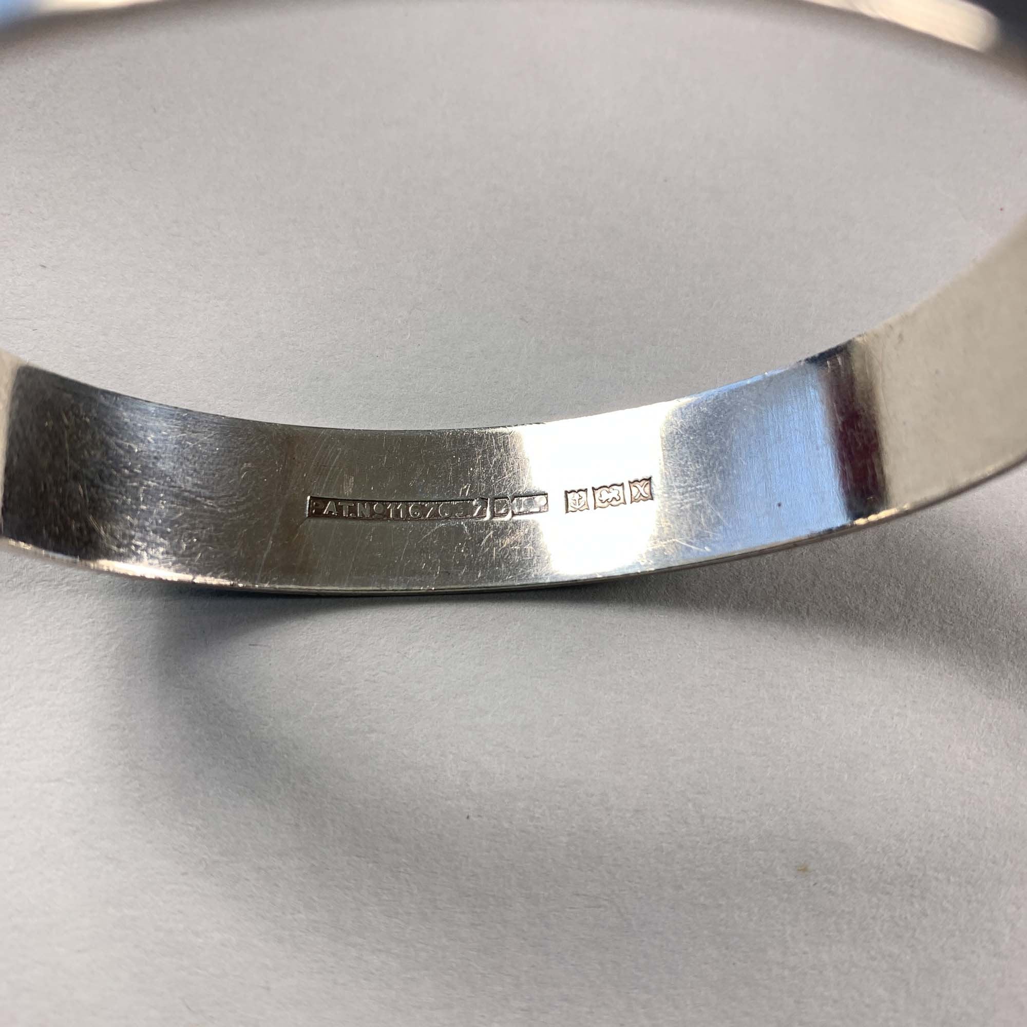 Vintage 925 Sterling Solid Silver Engraved Bracelet
