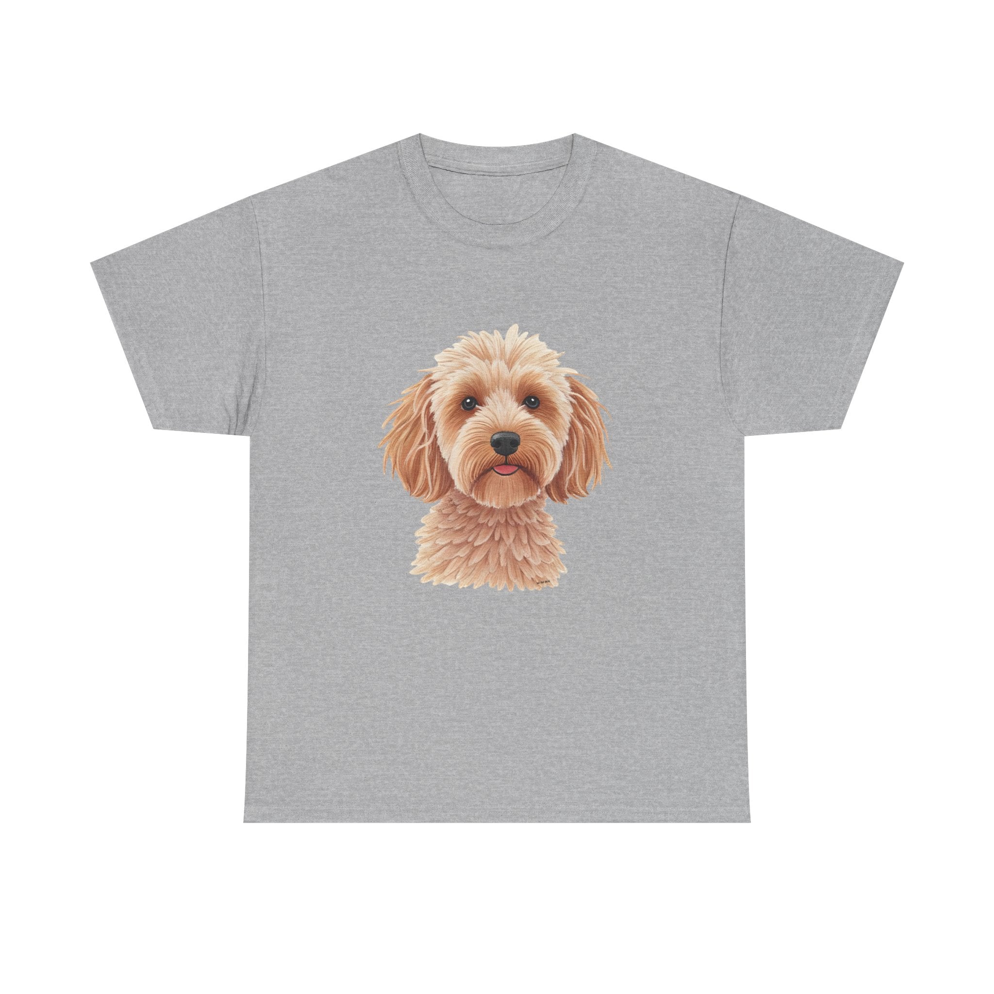 Light Cockapoo Printed T-Shirt 100% Cotton Novelty Cute Dog Tee Gift