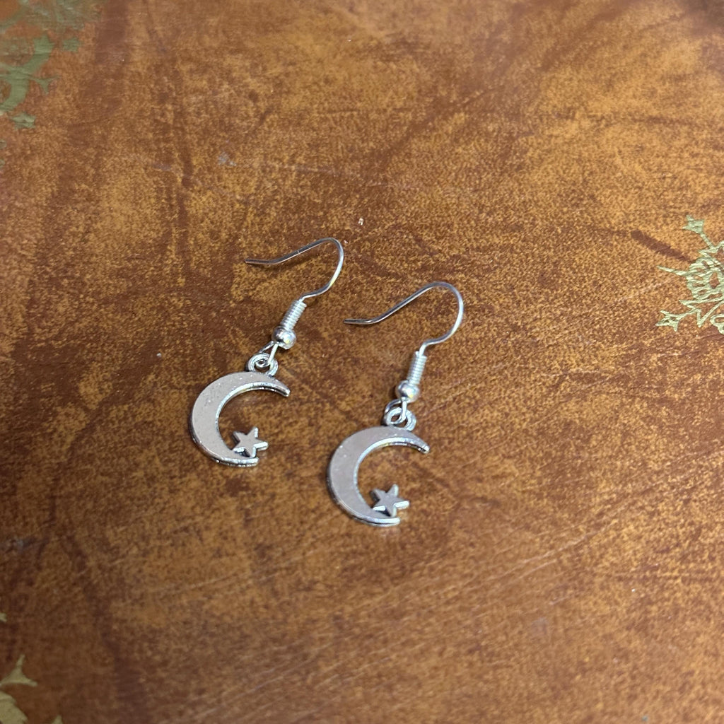 Handmade Space Astral Themed Drop Earrings Silver Tone Charm Dangle Earrings Various