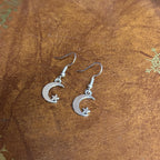 Handmade Space Astral Themed Drop Earrings Silver Tone Charm Dangle Earrings Various