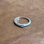 Vintage Stackable Signet Ring Collection Silver/Gold Tone Ring Bundle 4 Pieces - Size P