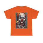 Happy Halloween Clown Novelty Printed T-Shirt 100% Cotton Scary Halloween Tee