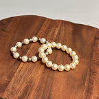 Vintage Classic Pearl 2 Pieces Bracelet Collection Bundle Unique Gift