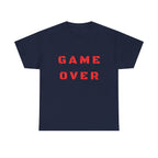 Game Over Printed T-Shirt 100% Cotton Novelty Gamer Tee Gift