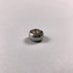 Vintage Minimalist 925 Sterling Silver Plain Hammered Band Ring Unisex - Size O 1/2