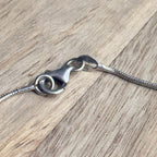 Vintage Mid-Century Silver Drop Bead Necklace 925 Sterling Silver Necklace