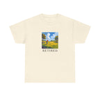 Retired Golf Printed T-Shirt 100% Cotton Novelty Grandad Retirement Golfer Tee Gift