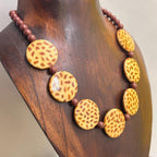Vintage Handmade Chunky Ethnic Tribal Beaded Necklace Costume Jewellery