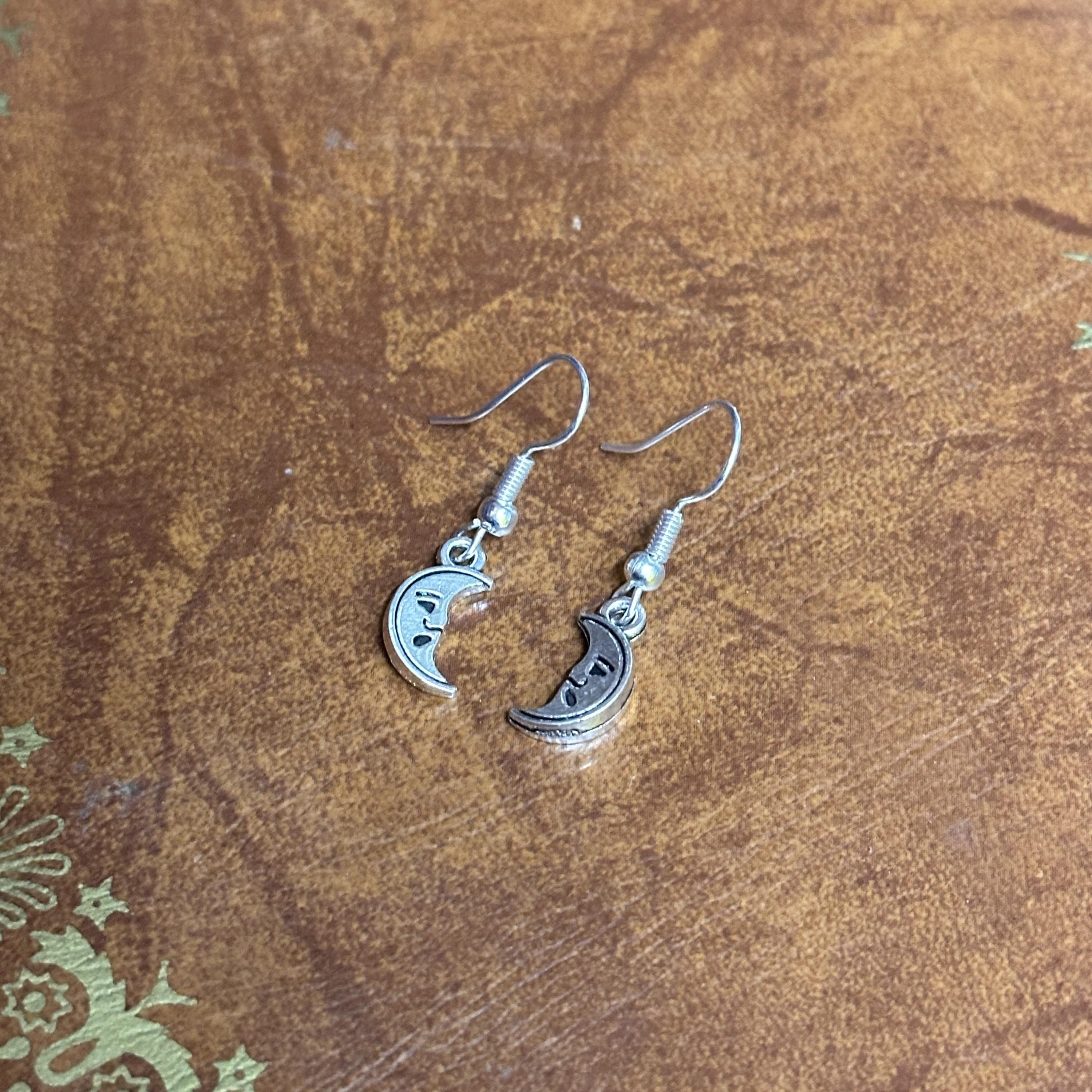 Handmade Space Astral Themed Drop Earrings Silver Tone Charm Dangle Earrings Various