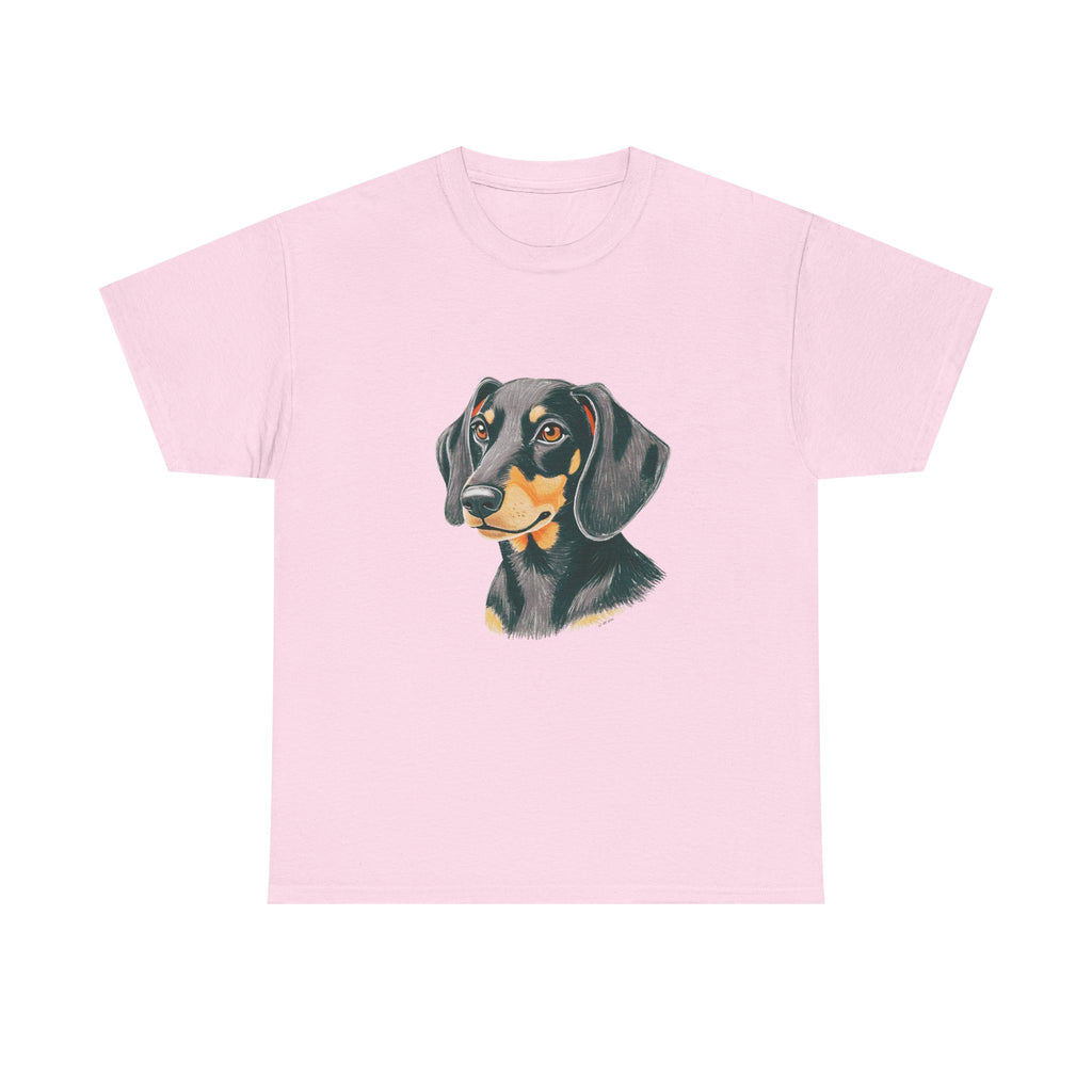 Dachsund Sausage Dog Printed T-Shirt 100% Cotton Novelty Cute Dog Tee Gift