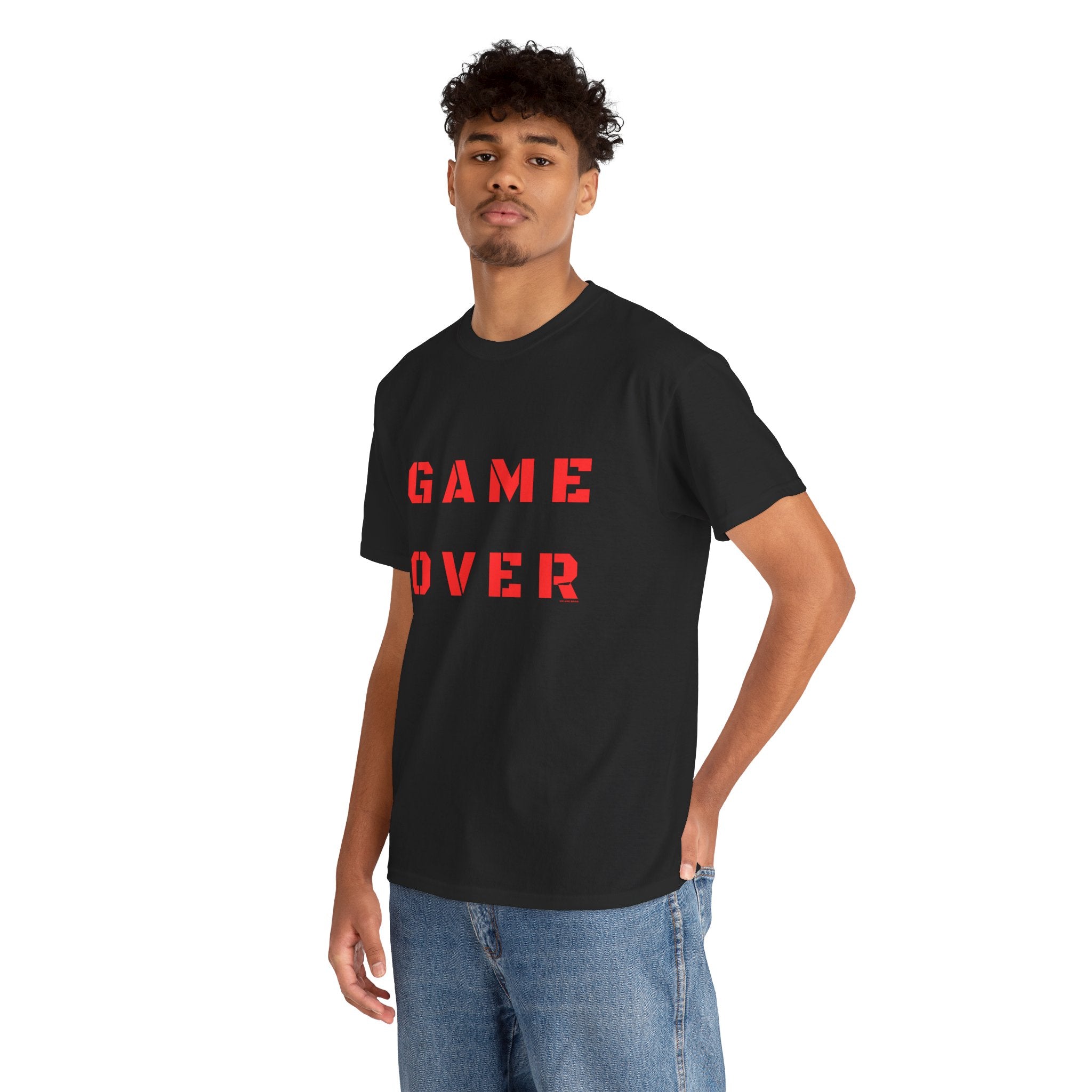 Game Over Printed T-Shirt 100% Cotton Novelty Gamer Tee Gift