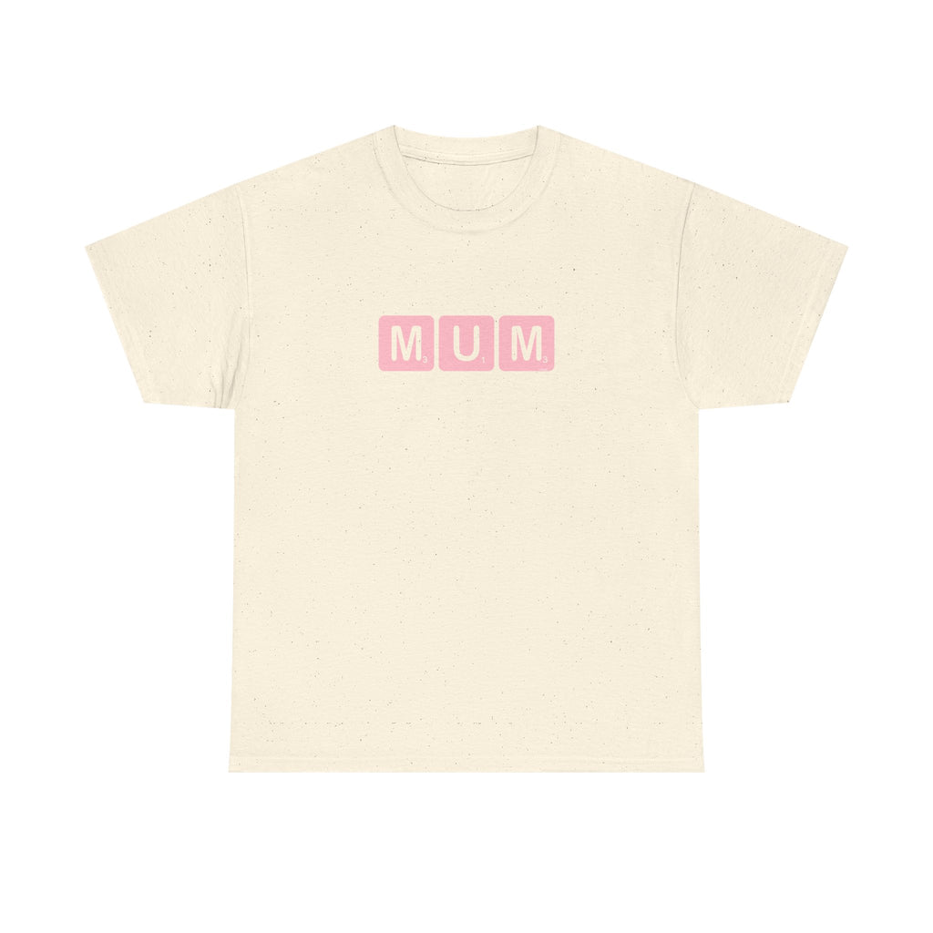 Mum Word Game Printed T-Shirt 100% Cotton Novelty Puzzle Mum Mom Tee Birthday Mother's Day Gift