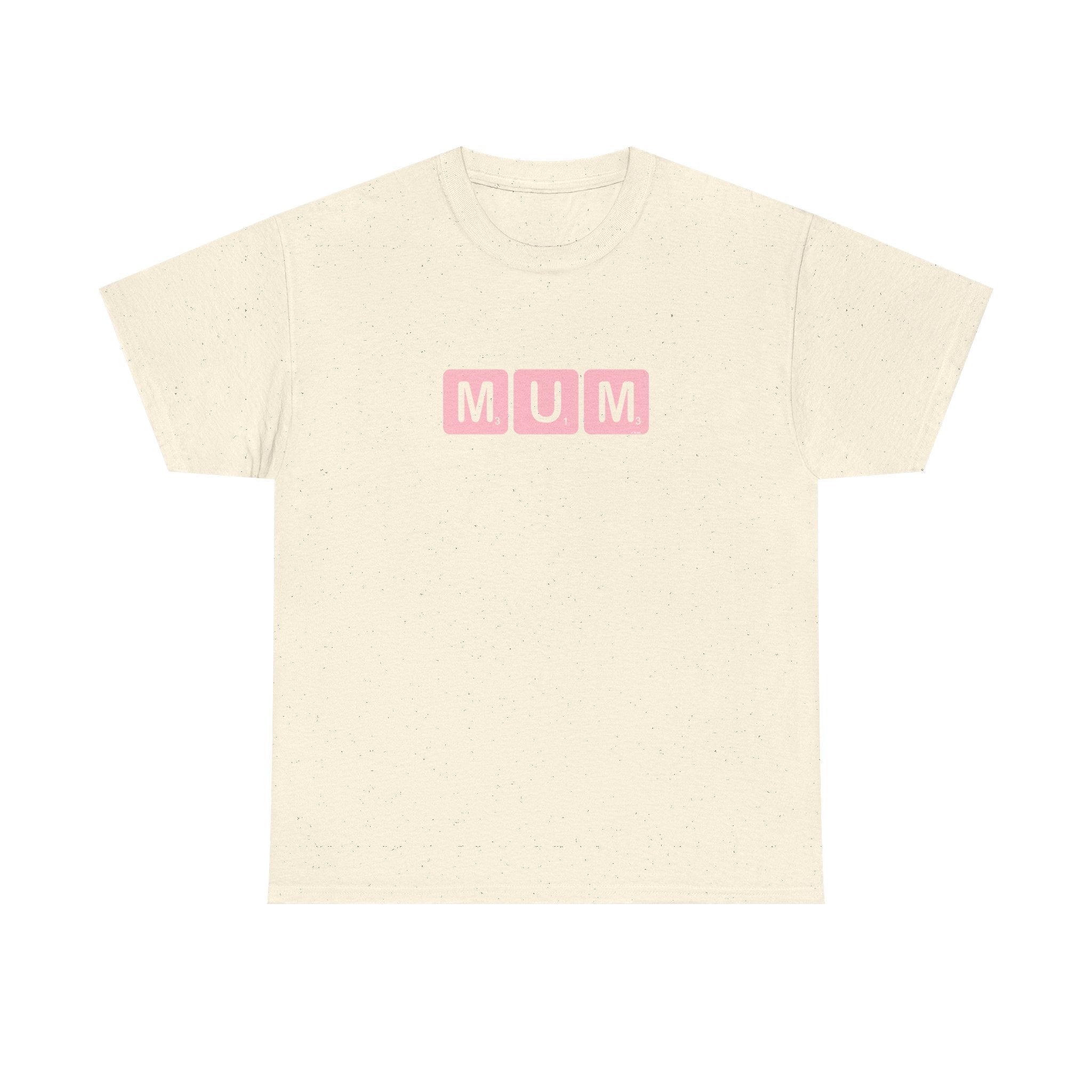 Mum Word Game Printed T-Shirt 100% Cotton Novelty Puzzle Mum Mom Tee Birthday Mother's Day Gift