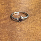 Vintage Stackable Party Ring Silver/Gold Tone Ring Bundle 3 Pieces - Sizes K 1/2 - M 1/2