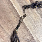 Vintage Egyptian Style Tribal Metallic Braid Necklace Costume Jewellery