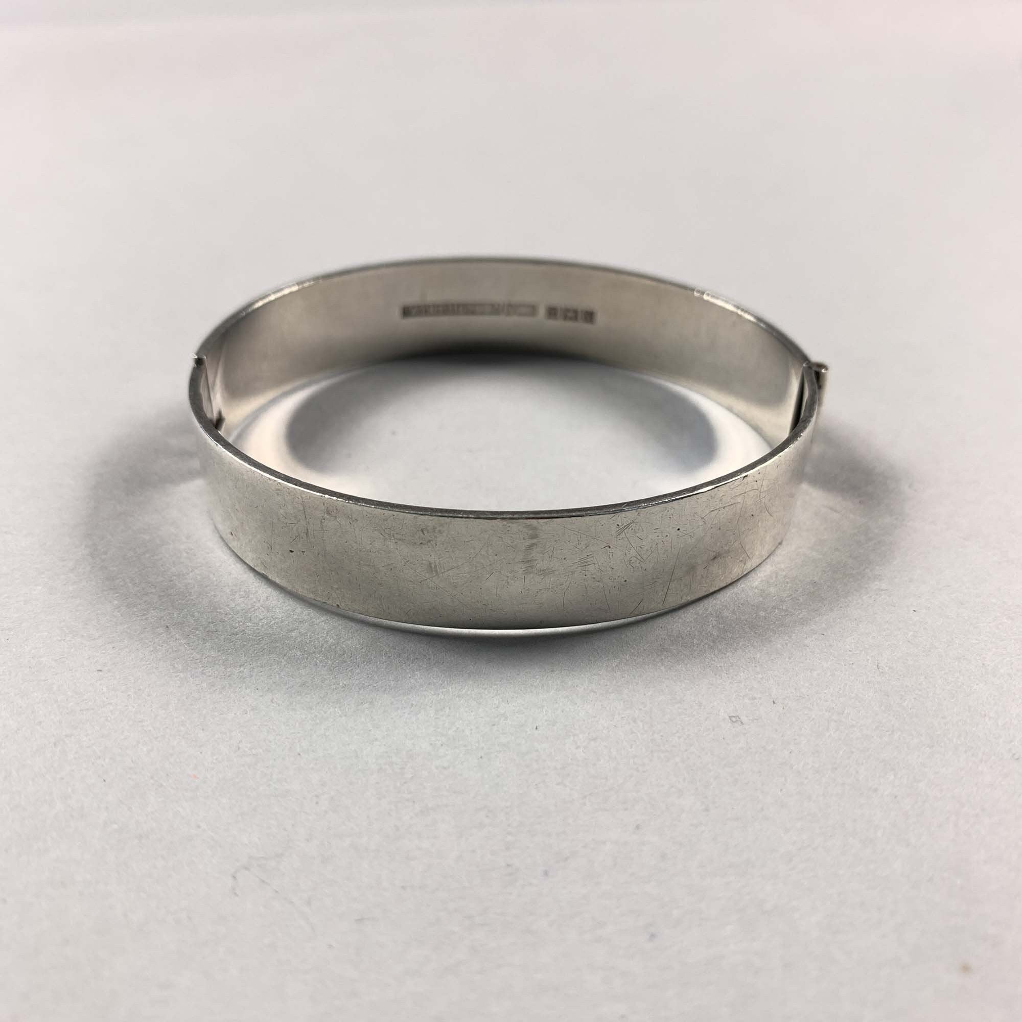 Vintage 925 Sterling Solid Silver Engraved Bracelet
