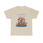 Clowning Around Novelty Printed T-Shirt 100% Cotton Weird Clown Merry Go Round Halloween Tee
