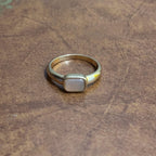 Vintage Stackable Costume Silver/Gold Tone Party Ring Collection 4 Pieces - Size R 1/2