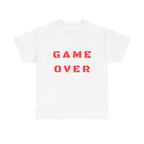 Game Over Printed T-Shirt 100% Cotton Novelty Gamer Tee Gift