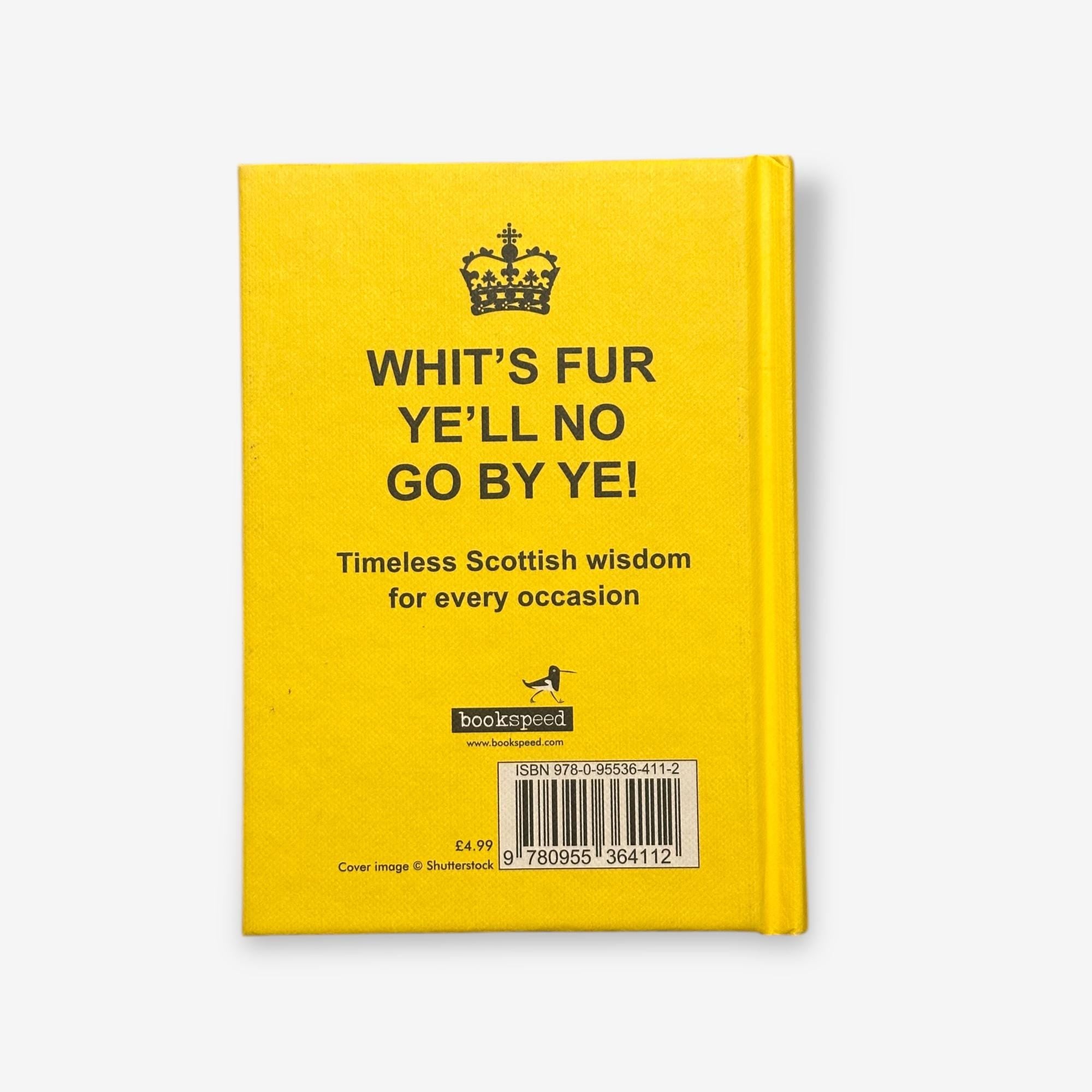 Och Wheesht And Get Oan Wae It - Hardback Book (Lewis Dawson) 2011