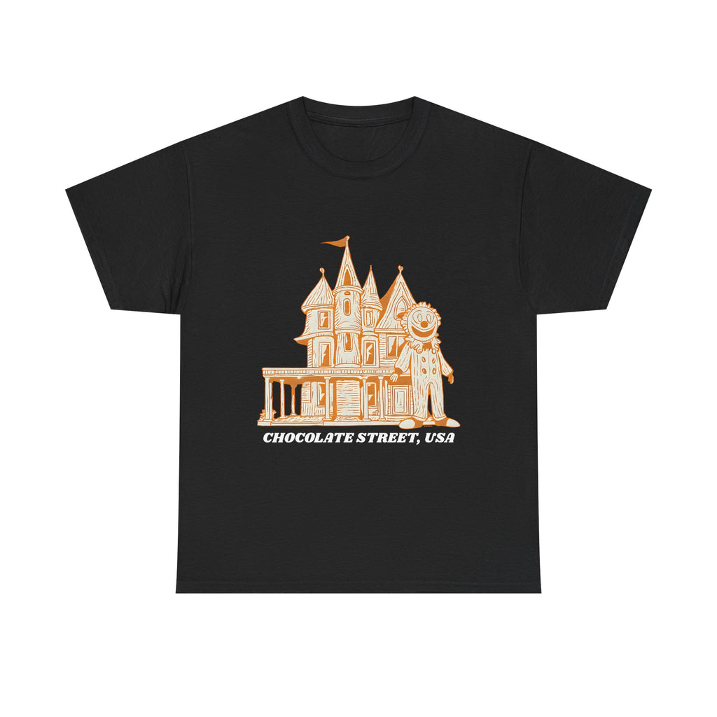 Chocolate Street USA Printed T-Shirt 100% Cotton Retro American Tee
