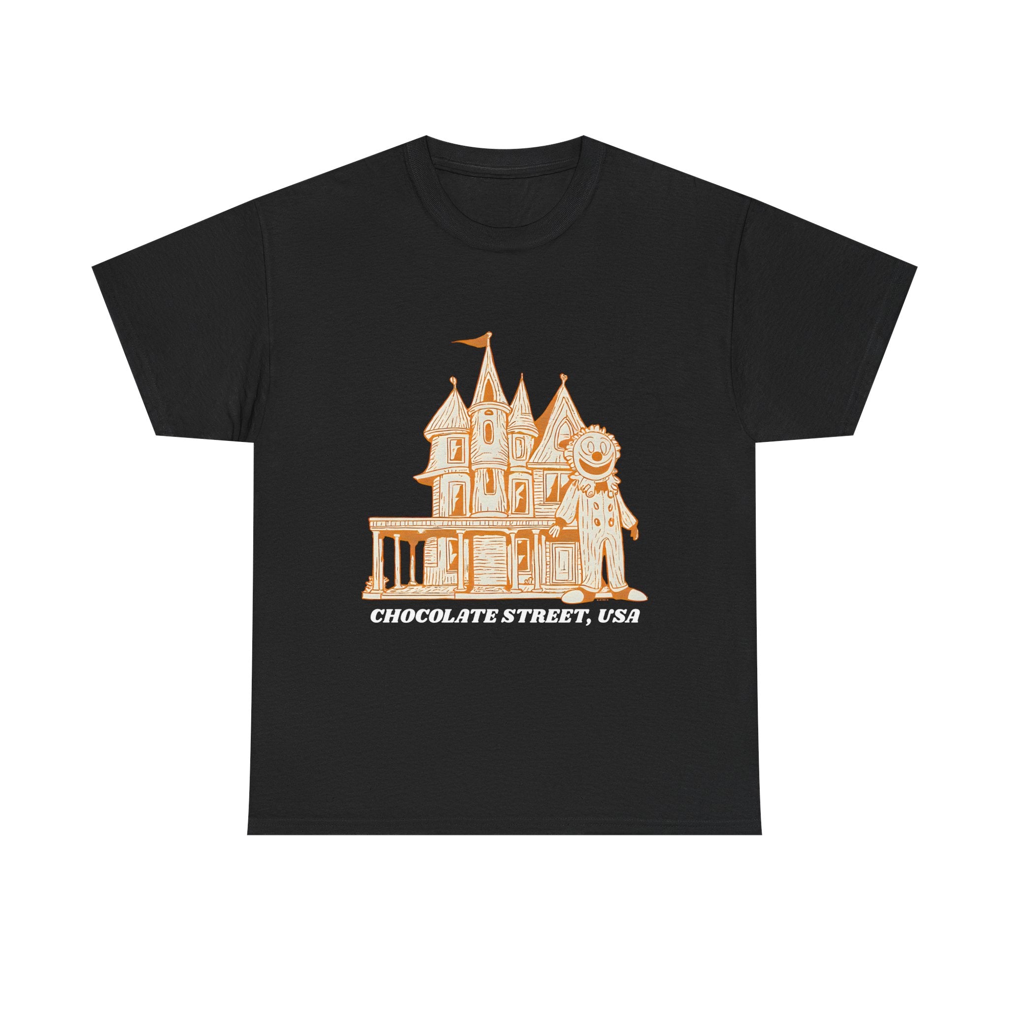 Chocolate Street USA Printed T-Shirt 100% Cotton Retro American Tee