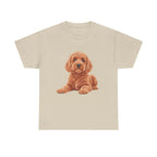 Brown Cockapoo Printed T-Shirt 100% Cotton Novelty Cute Dog Tee Gift