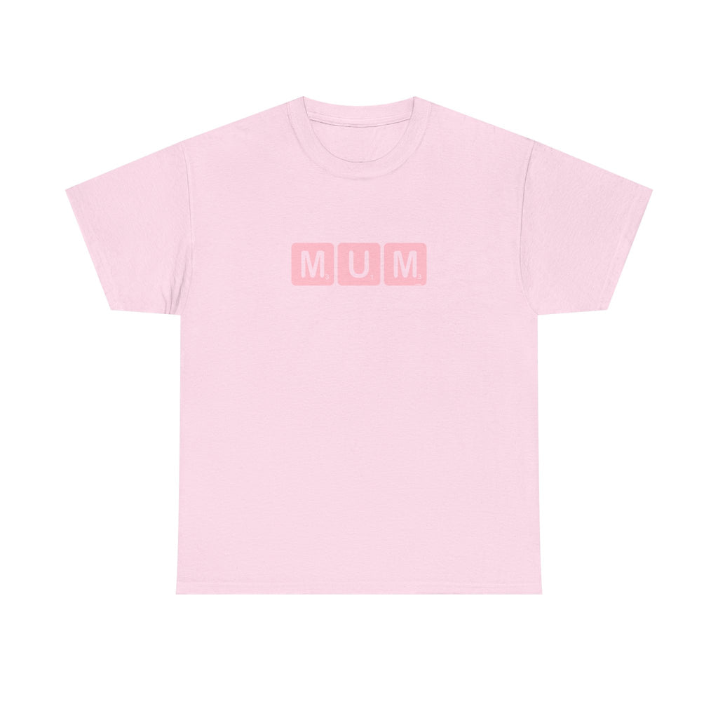 Mum Word Game Printed T-Shirt 100% Cotton Novelty Puzzle Mum Mom Tee Birthday Mother's Day Gift