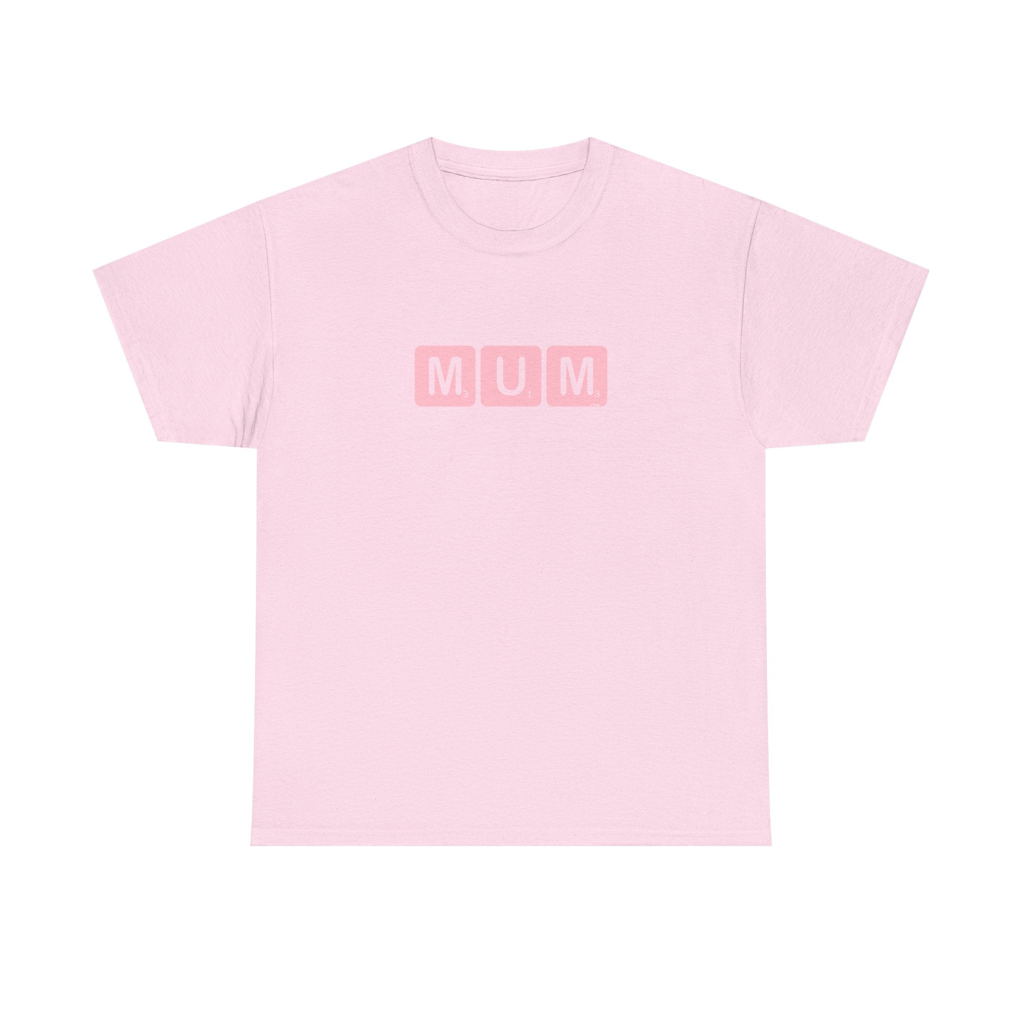 Mum Word Game Printed T-Shirt 100% Cotton Novelty Puzzle Mum Mom Tee Birthday Mother's Day Gift