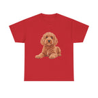 Brown Cockapoo Printed T-Shirt 100% Cotton Novelty Cute Dog Tee Gift
