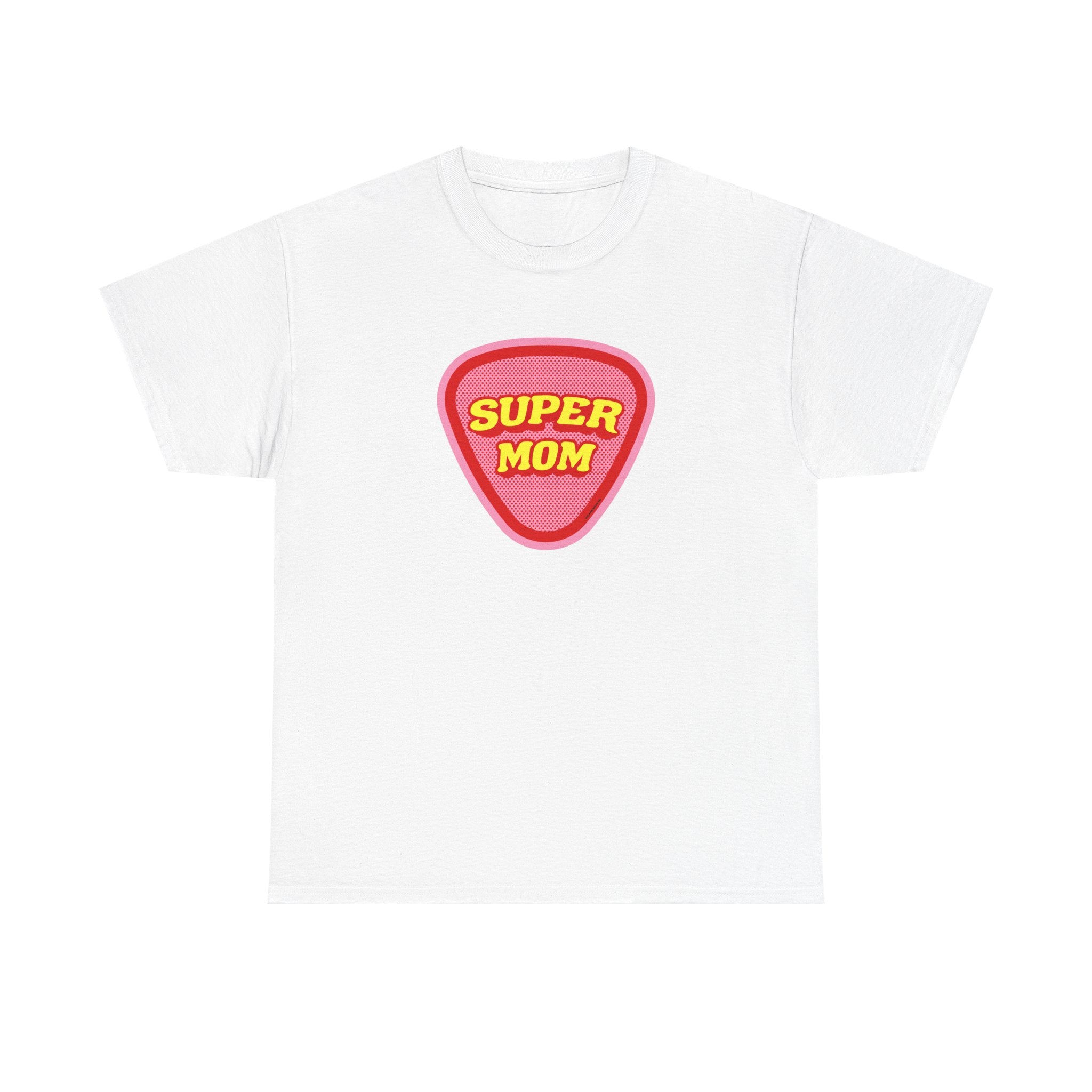 Super Mom Printed T-Shirt 100% Cotton Novelty Mum Mom Tee Birthday Mother's Day Gift