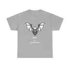 Death & Destruction Bat Skull Printed T-Shirt 100% Cotton Goth Biker Halloween Tee