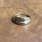 Vintage Unique Coloured/Gold Tone Ring Bundle Collection 4 Pieces - Size M