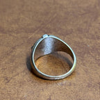 Vintage Compass Ring Silver Tone Traveller Goth Costume Jewellery Gift - Size V