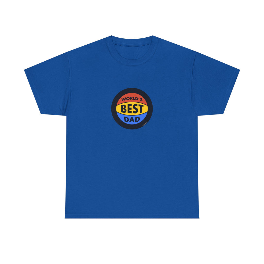 World's Best Dad Basketball Printed T-Shirt 100% Cotton Novelty Dad Tee Birthday Father's Day Gift