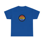 World's Best Dad Basketball Printed T-Shirt 100% Cotton Novelty Dad Tee Birthday Father's Day Gift