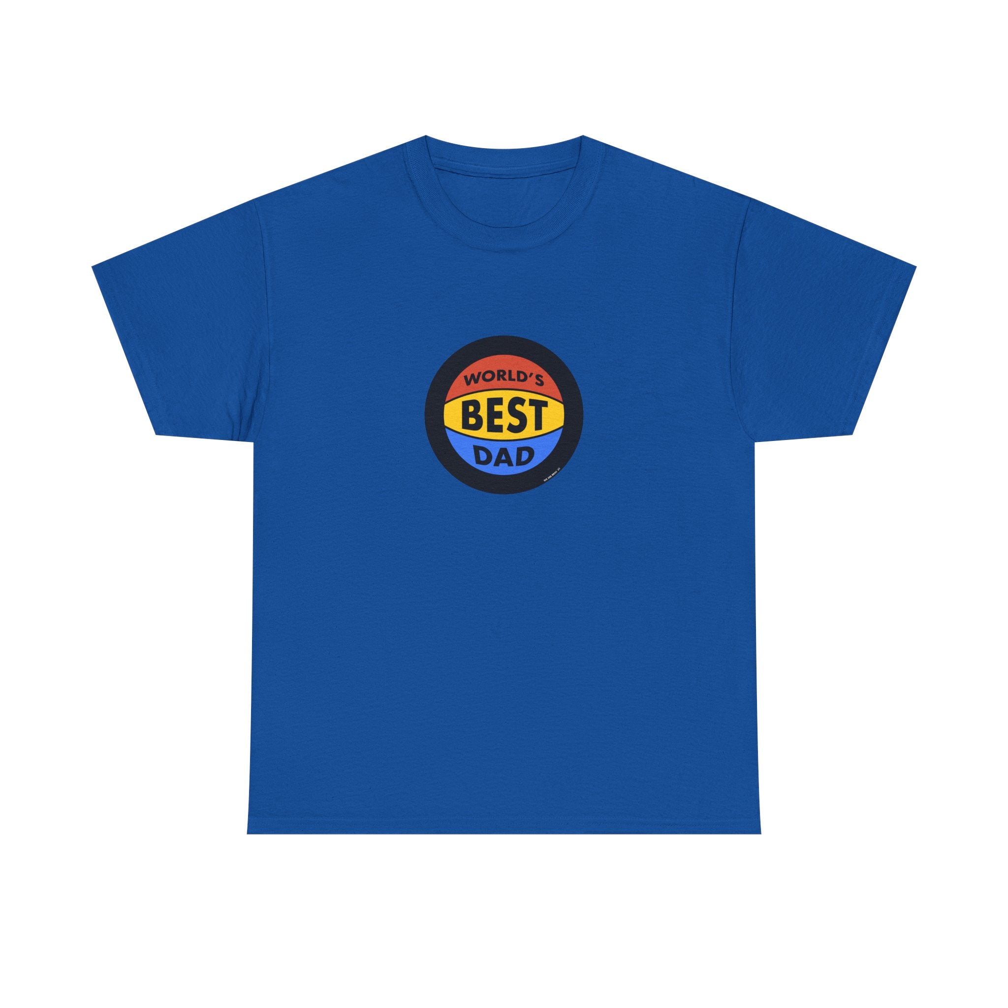World's Best Dad Basketball Printed T-Shirt 100% Cotton Novelty Dad Tee Birthday Father's Day Gift