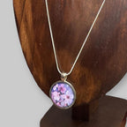 Vintage Mid-Century 50s/60s Cherry Blossom Floral Pendant Necklace