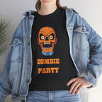Zombie Party Printed T-Shirt 100% Cotton Novelty Scary Skull Halloween Tee