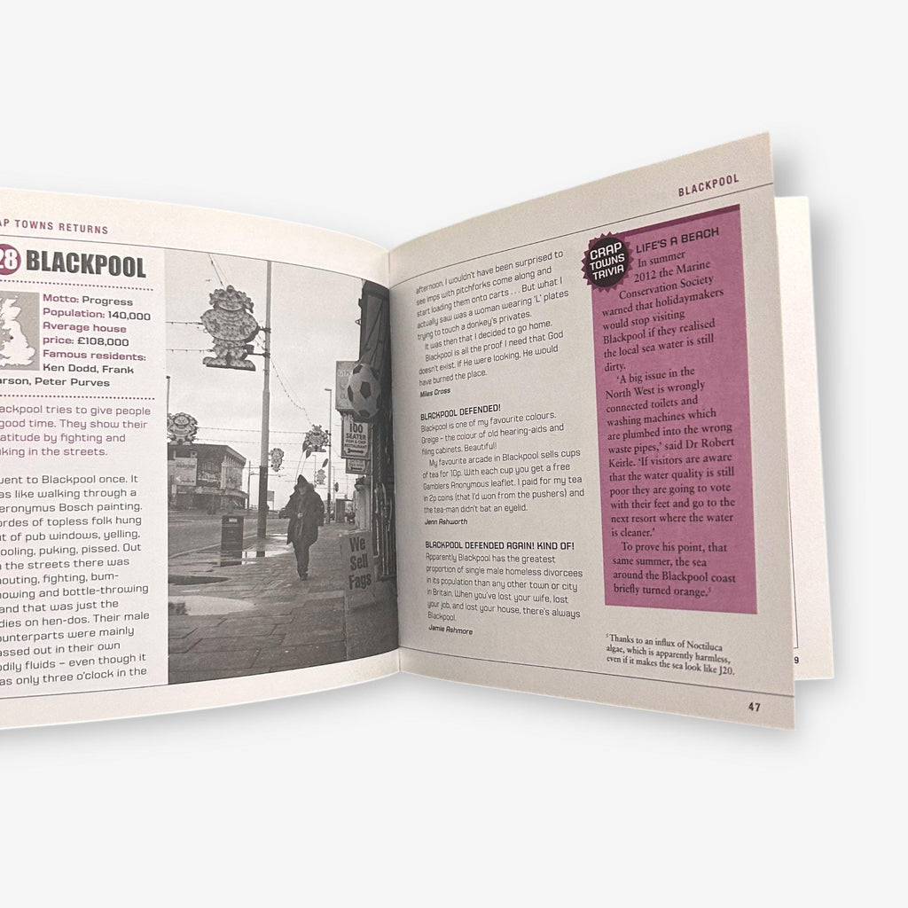 Crap Towns Returns - Back By Unpopular Demand - Hardback Book (Sam Jordison) 2013