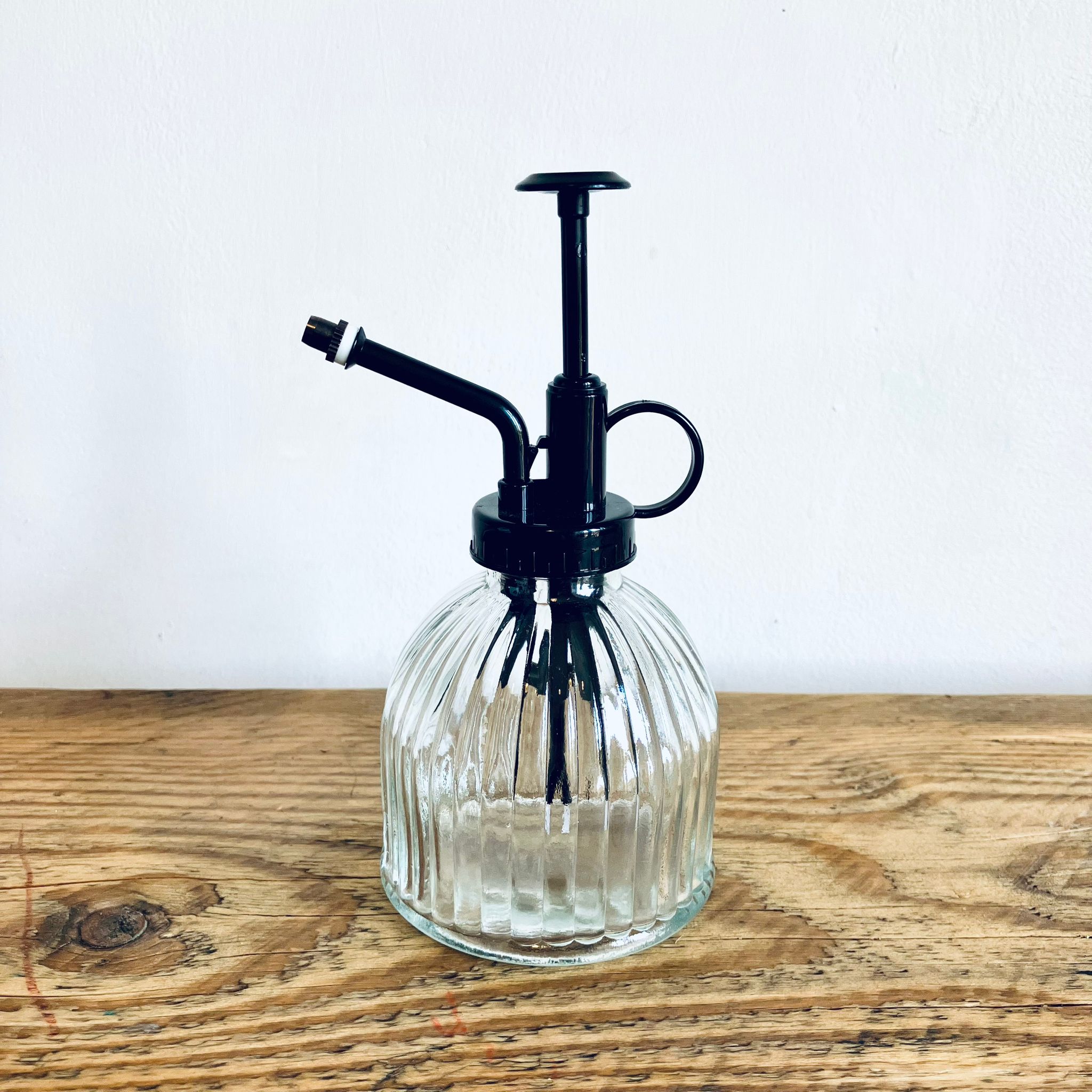 Vintage Style Glass Spritzer Bottle With Black Spray Button Vintage Homeware Gif