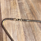 Vintage Sleek Gold Tone Double Necklace Long Costume Jewellery