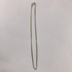 Vintage 925 Sterling Silver Short Choker Chain Necklace Made In Italy.