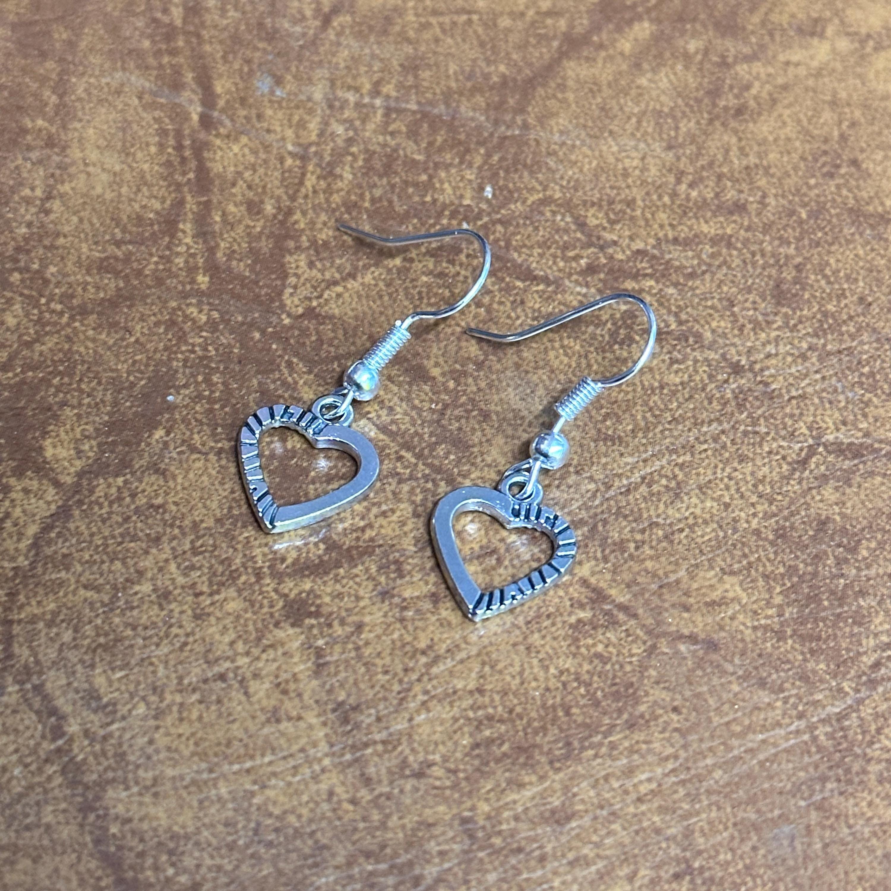 Handmade Lucky Charm Drop Earrings Silver Tone Dangle Earrings Various