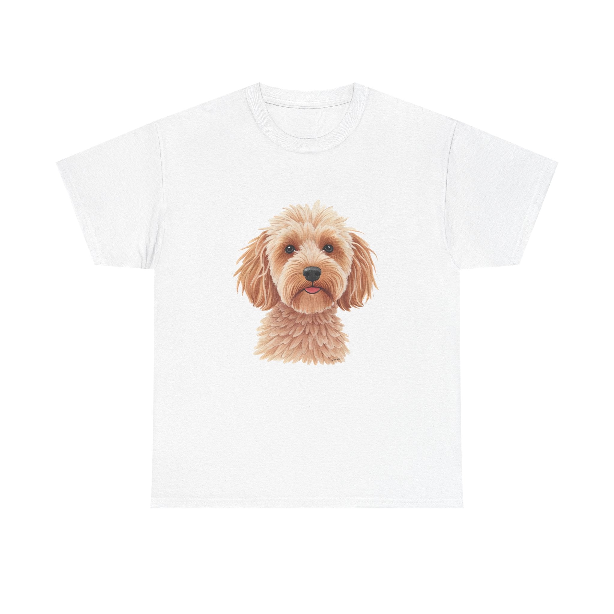 Light Cockapoo Printed T-Shirt 100% Cotton Novelty Cute Dog Tee Gift