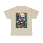 Happy Halloween Clown Novelty Printed T-Shirt 100% Cotton Scary Halloween Tee